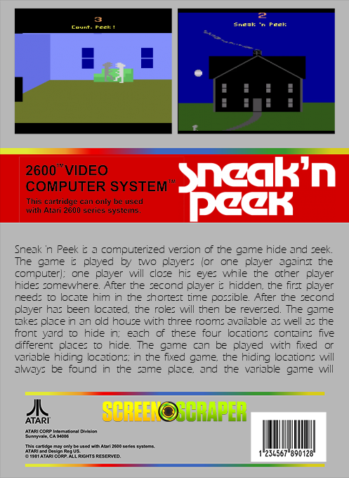 Sneak 'n Peek — box-2D-back (SS)
