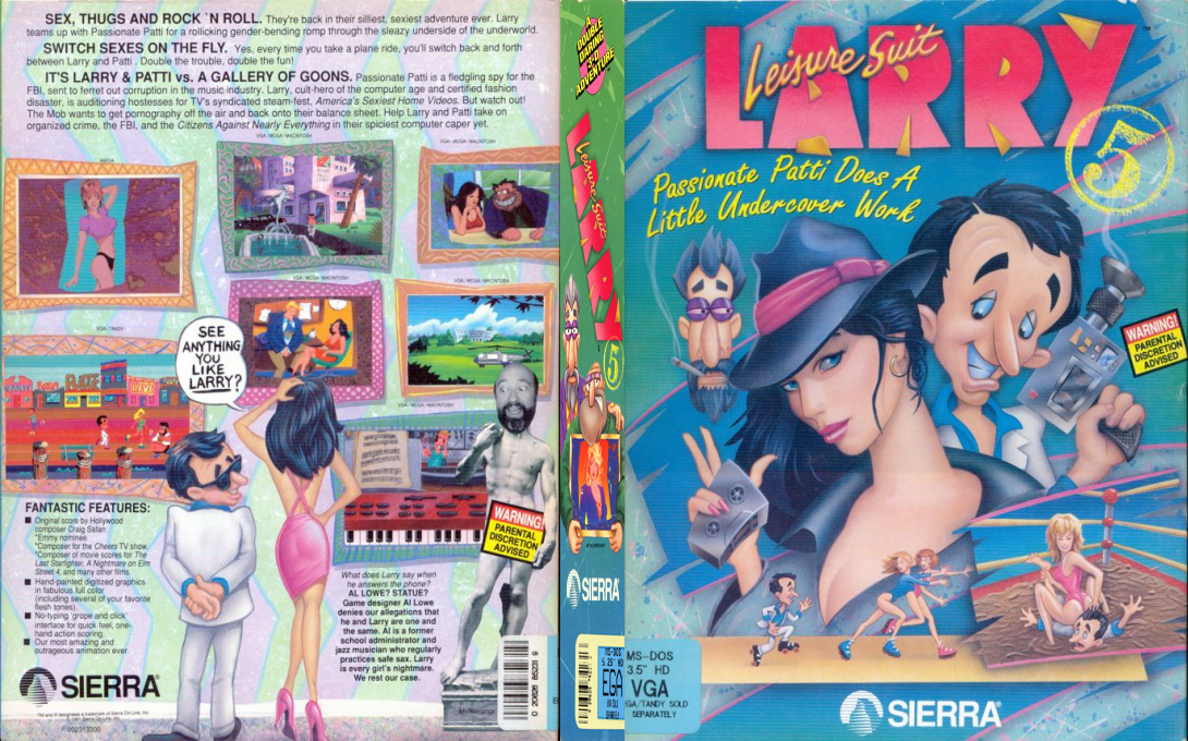Leisure Suit Larry 5 - Passionate Patti Does A Little Undercover Work — box-texture (US)