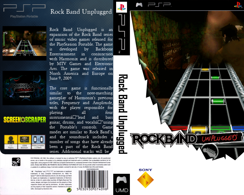 Rock Band Unplugged — box-texture (SS)