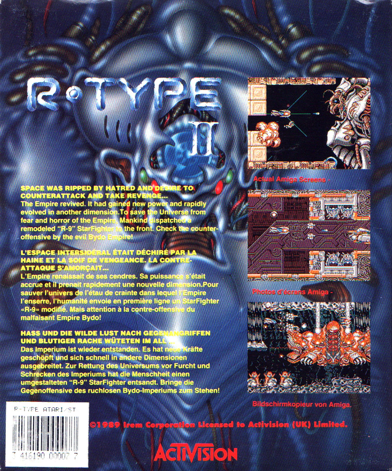 R-Type 2 — box-2D-back (EU)