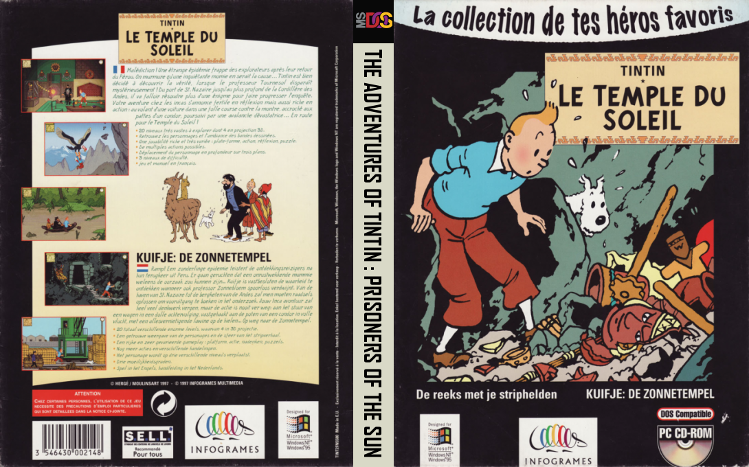 Adventures Of Tintin, The - Prisoners Of The Sun — box-texture (EU)