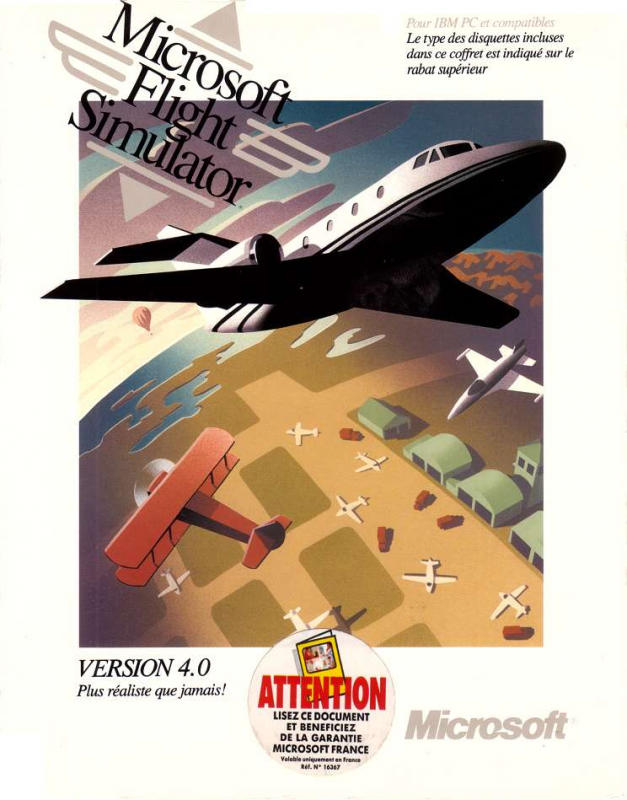 Microsoft Flight Simulator 4.0 — box-2D (FR)
