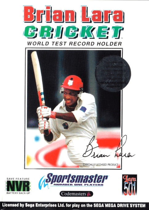 Brian Lara Cricket box art