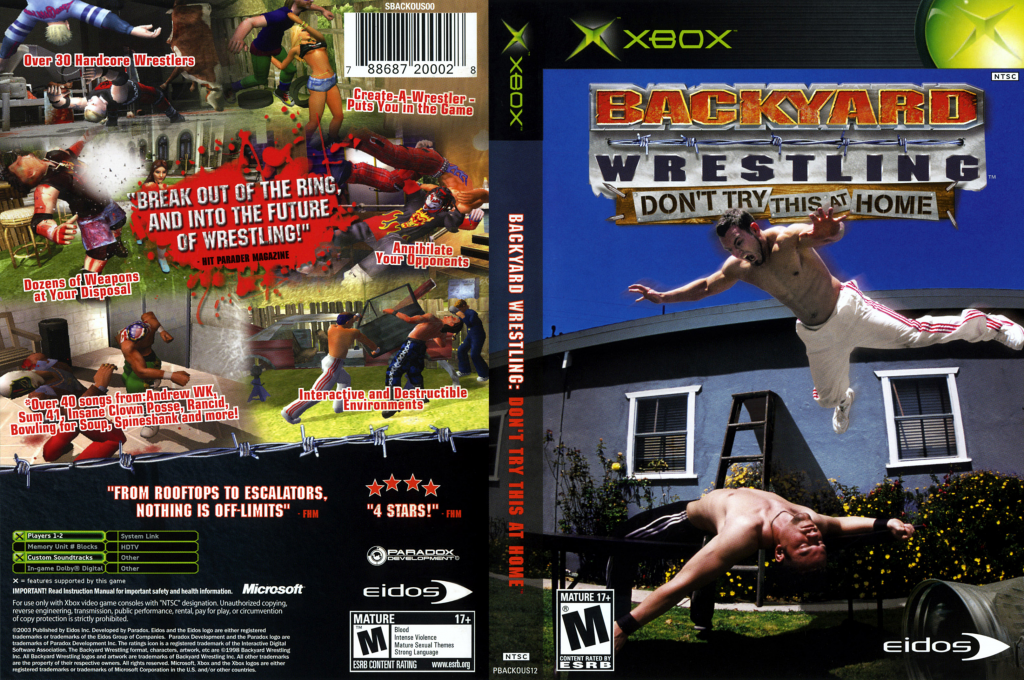 Backyard Wrestling - Don't Try This at Home — box-texture (US)