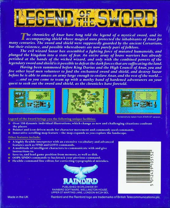 Legend Of The Sword — box-2D-back (EU)