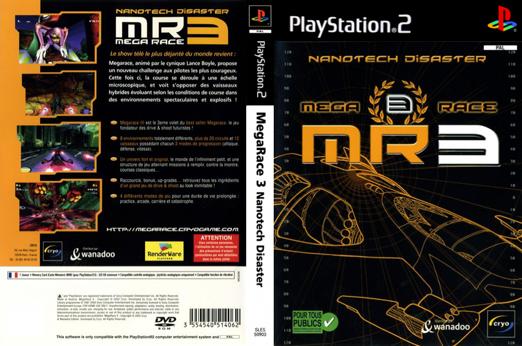 MegaRace 3 - Nanotech Disaster — box-texture (FR)