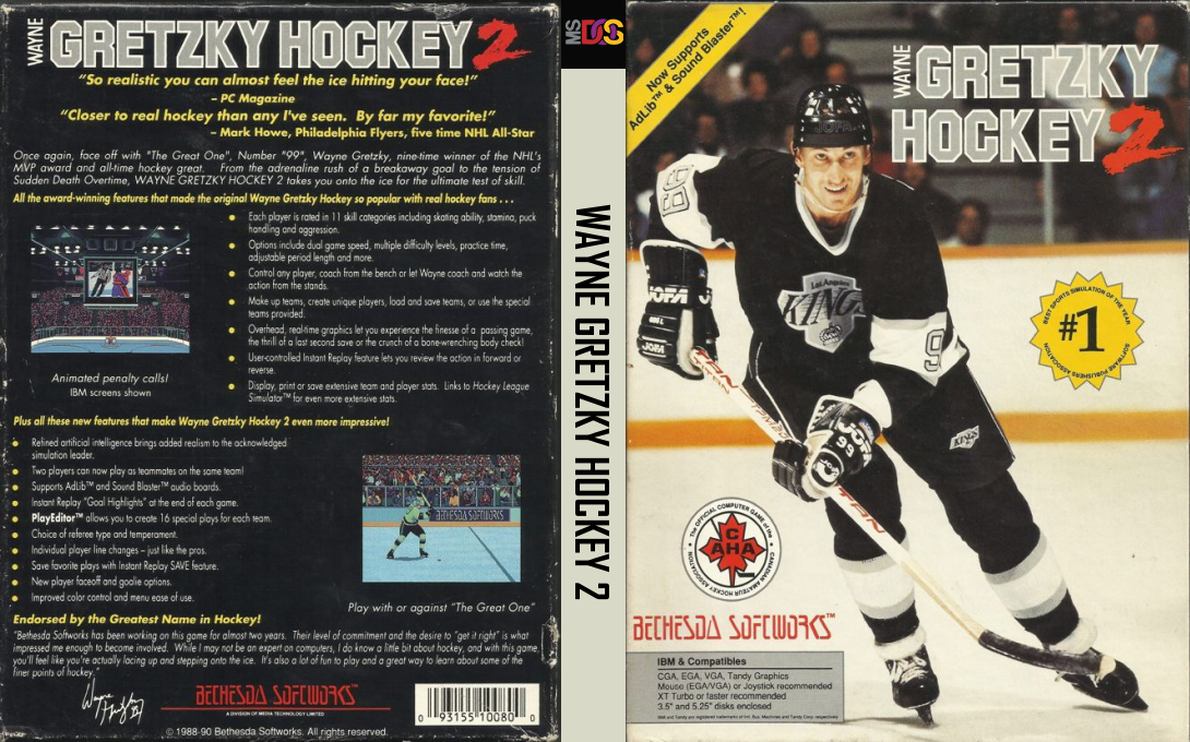 Wayne Gretzky Hockey 2 — box-texture (US)