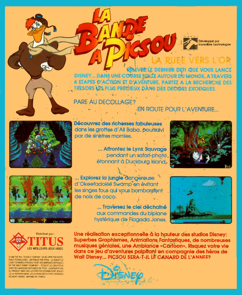 DuckTales - The Quest for Gold — box-2D-back (FR)