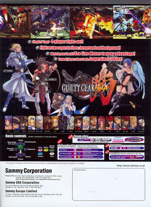 Guilty Gear X Ver. 1.5 — box-2D-back (WOR)