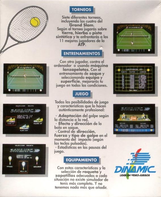 Professional Tennis Simulator — box-2D-back (ES)