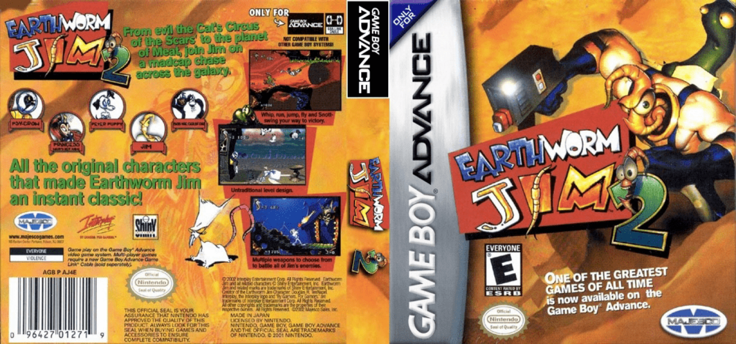 Earthworm Jim 2 — box-texture (US)