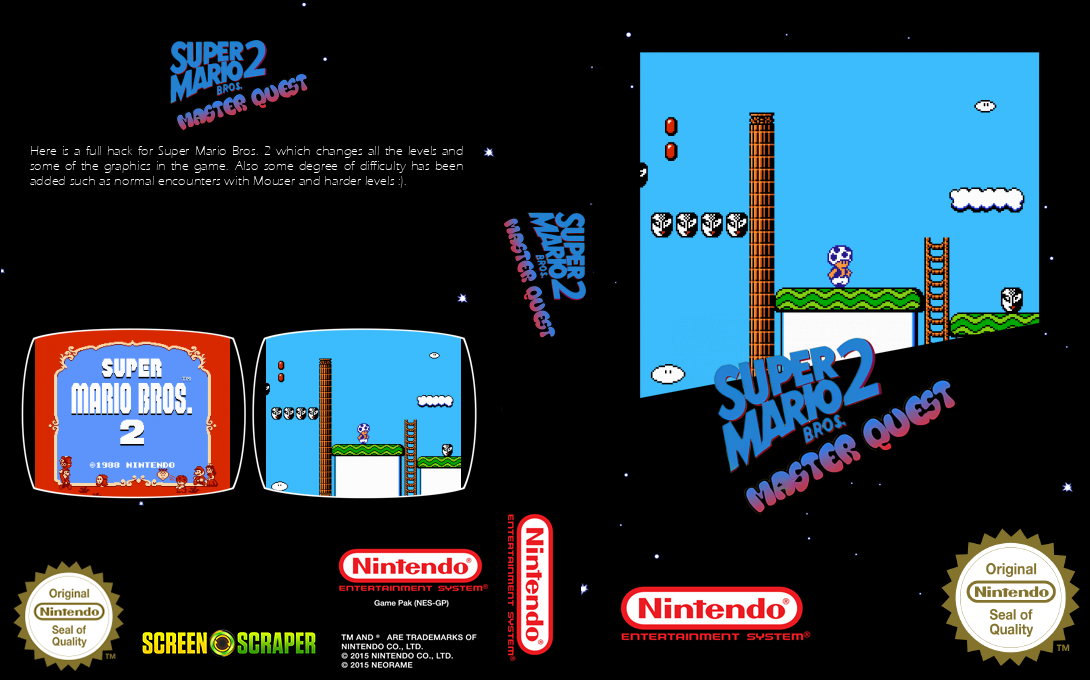 Super Mario Bros 2 - Master Quest — box-texture (SS)