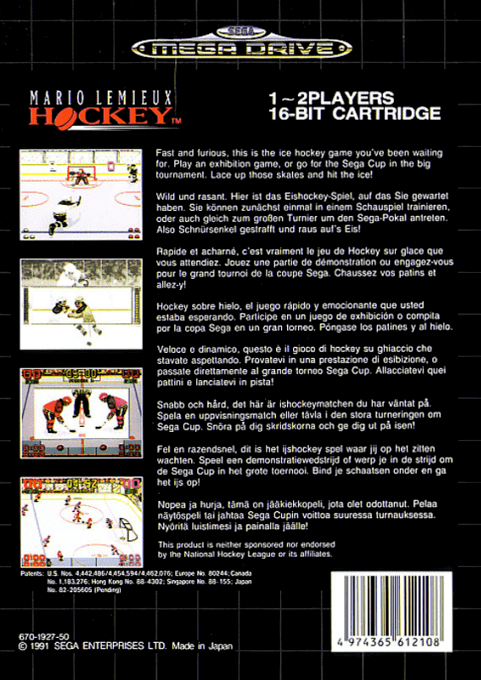Mario Lemieux Hockey — box-2D-back (EU)