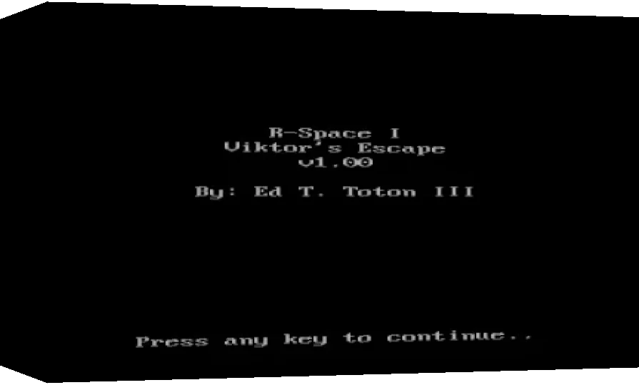 R-space I : Viktor's Escape — box-3D (WOR)