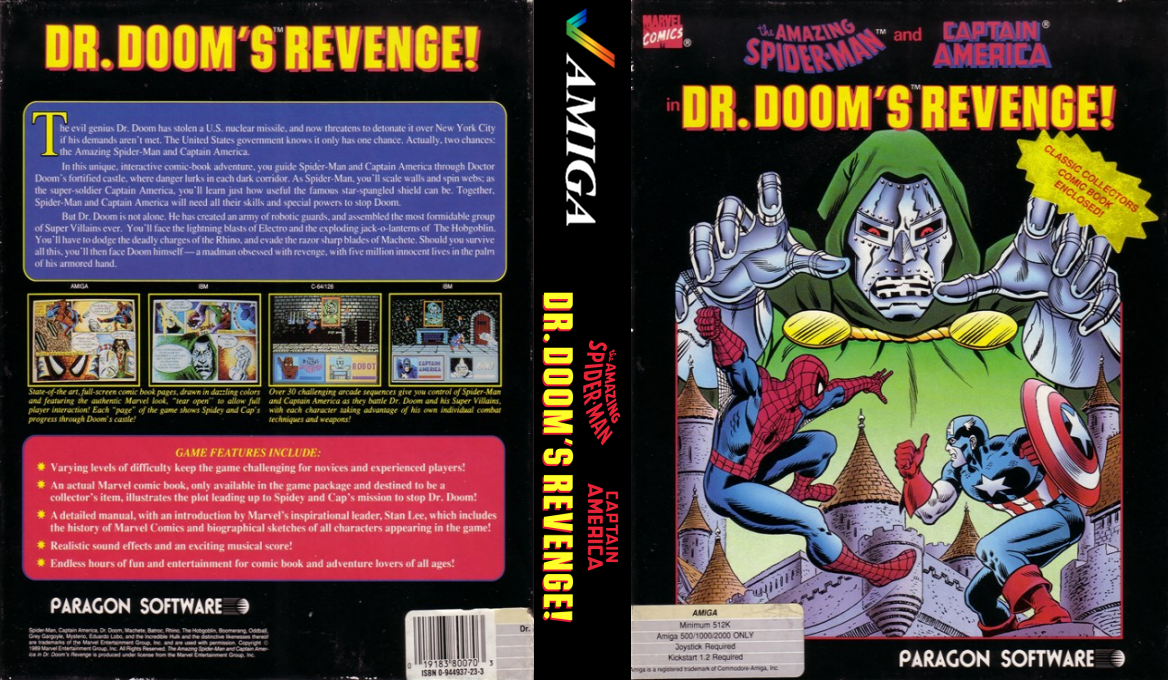 Amazing Spider-Man, The and Captain America in Dr. Doom's Revenge! — box-texture (US)