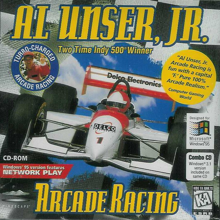Al Unser, Jr. Arcade Racing box art