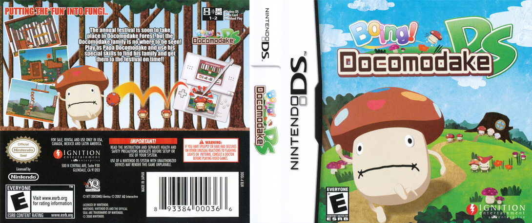 Boing! Docomodake DS — box-texture (US)
