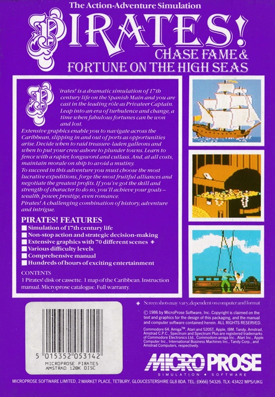 Pirates! — box-2D-back (EU)