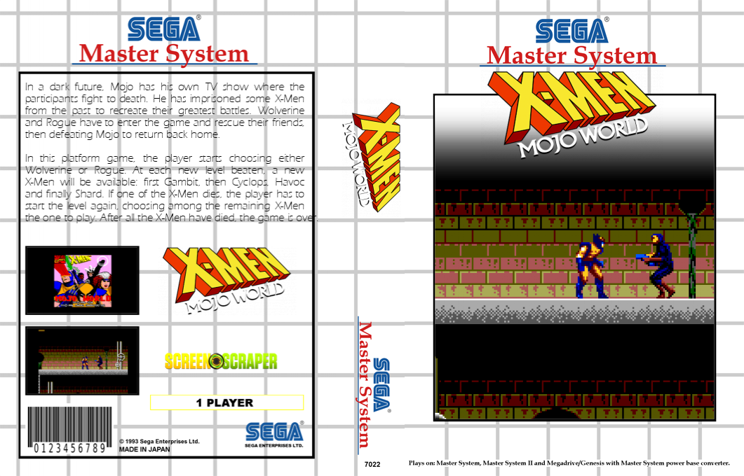 X-Men - Mojo World — box-texture (SS)