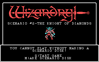 Wizardry - Knight of Diamonds - The Second Scenario — sstitle (US)