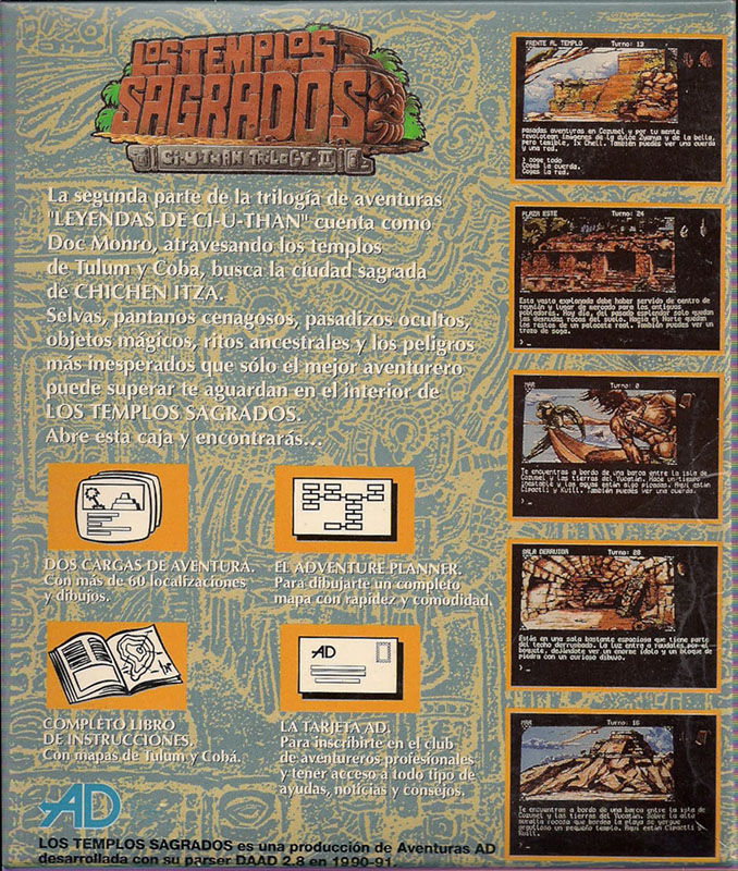 Templos Sagrados, Los — box-2D-back (SP)