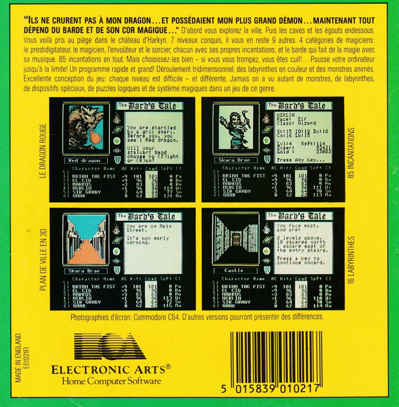 Bard's Tale, The — box-2D-back (FR)