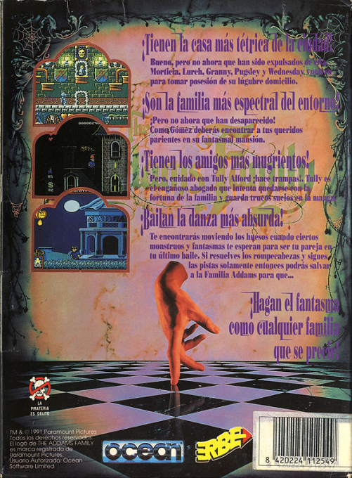 Addams Family, The — box-2D-back (SP)