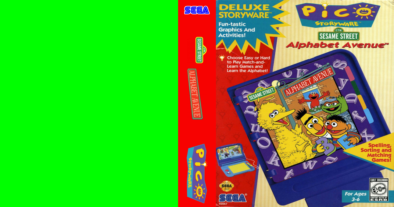 Sesame Street - Alphabet Avenue — box-texture (US)