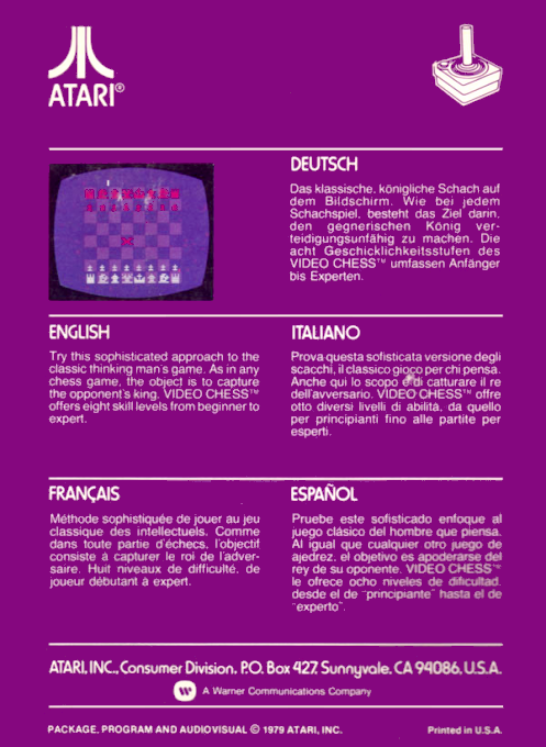 Video Chess — box-2D-back (EU)