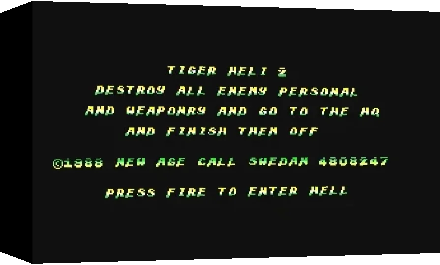 Tiger Heli II — box-3D (WOR)
