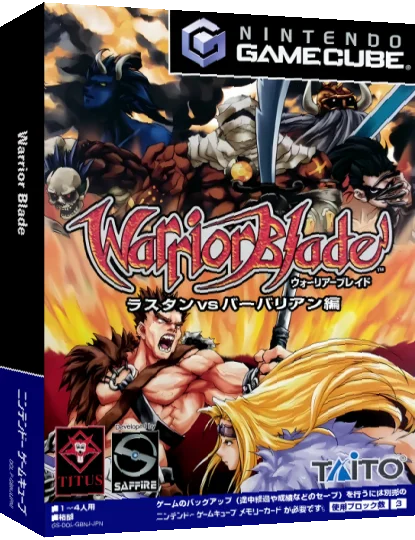 Warrior Blade - Rastan vs. Barbarian — box-3D (JP)