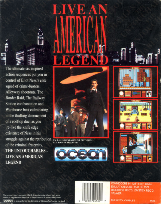 Untouchables, The — box-2D-back (US)