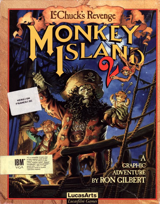 Monkey Island 2 - Lechuck's Revenge — box-2D (FR)