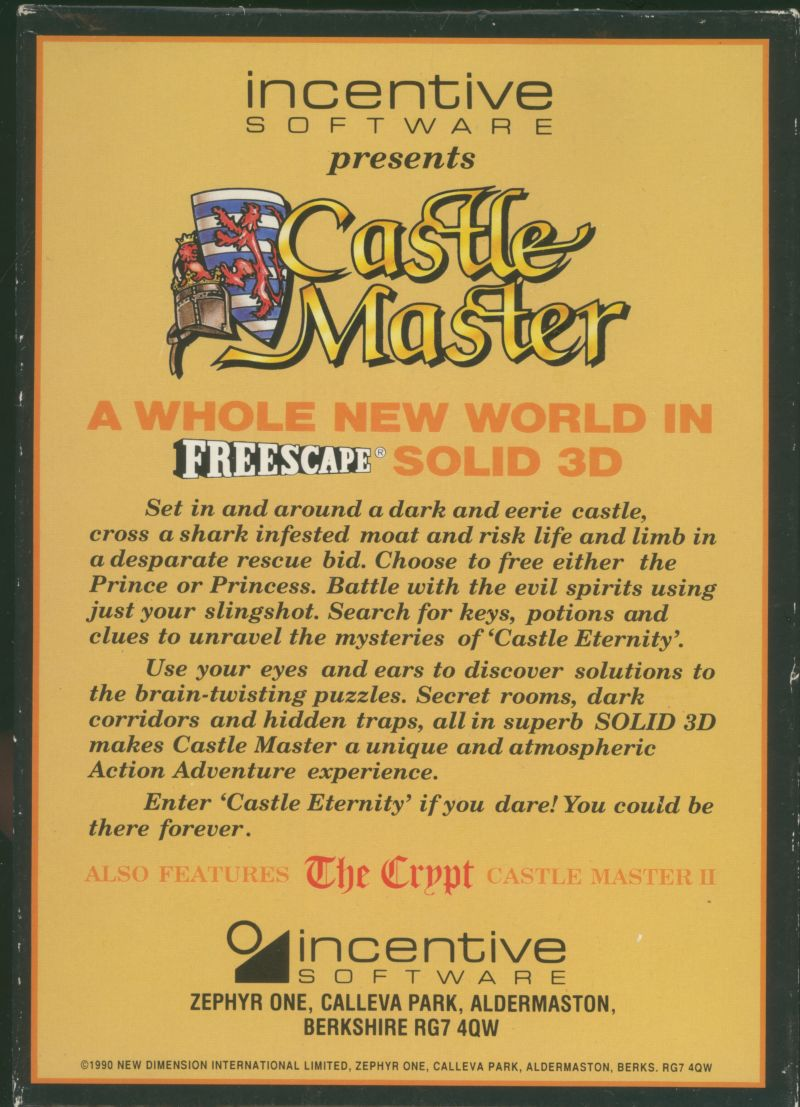 Castle Master + Castle Master II - The Crypt — box-2D-back (EU)