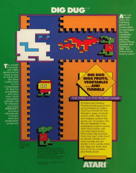 Dig Dug — box-2D-back (WOR)
