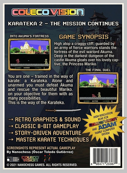 Karateka 2 — box-2D-back (WOR)
