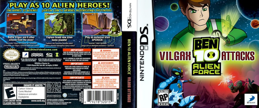 Ben 10 - Alien Force - Vilgax Attacks — box-texture (US)