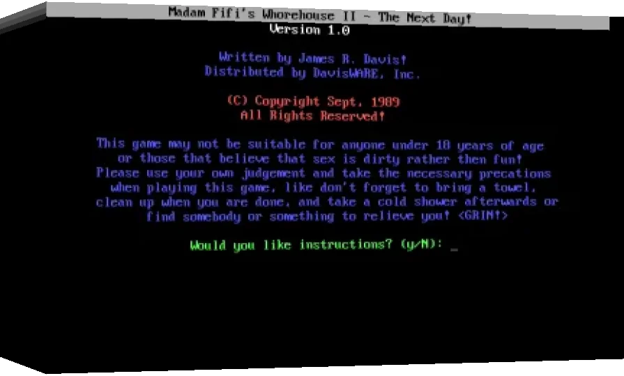Madam Fifi's Whorehouse 2 - The Next Day! — box-3D (WOR)
