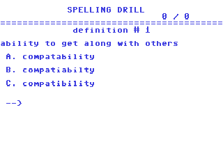 Spelling Drill #007 — ss (WOR)