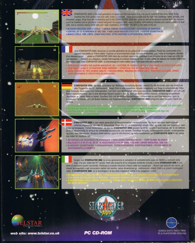 Starfighter 3000 — box-2D-back (EU)