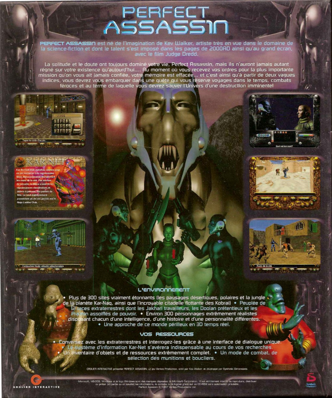 Perfect Assassin — box-2D-back (FR)