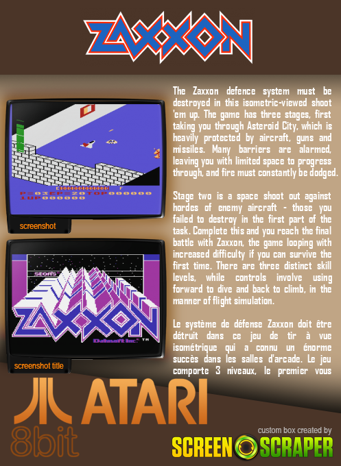 Zaxxon — box-2D-back (SS)