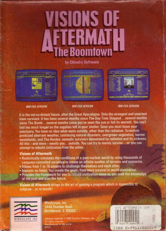 Visions Of Aftermath - The Boomtown — box-2D-back (US)