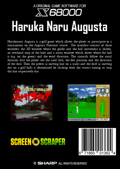 Haruka Naru Augusta — box-2D-back (SS)