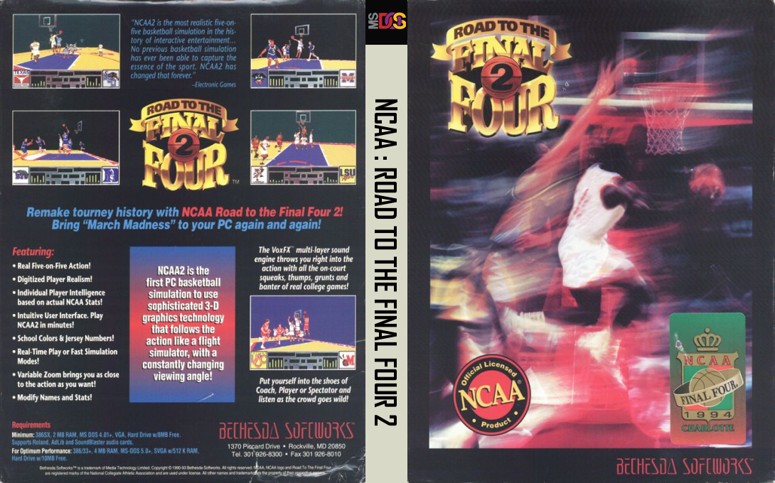 NCAA - Road to the Final Four 2 — box-texture (US)