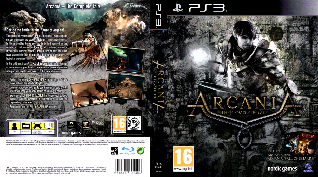 Arcania - The Complete Tale — box-texture (EU)