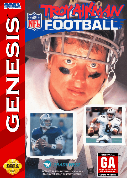 Troy Aikman Nfl Football box art
