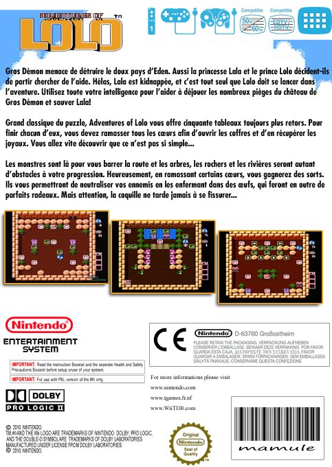 Adventures Of Lolo — box-2D-back (FR)