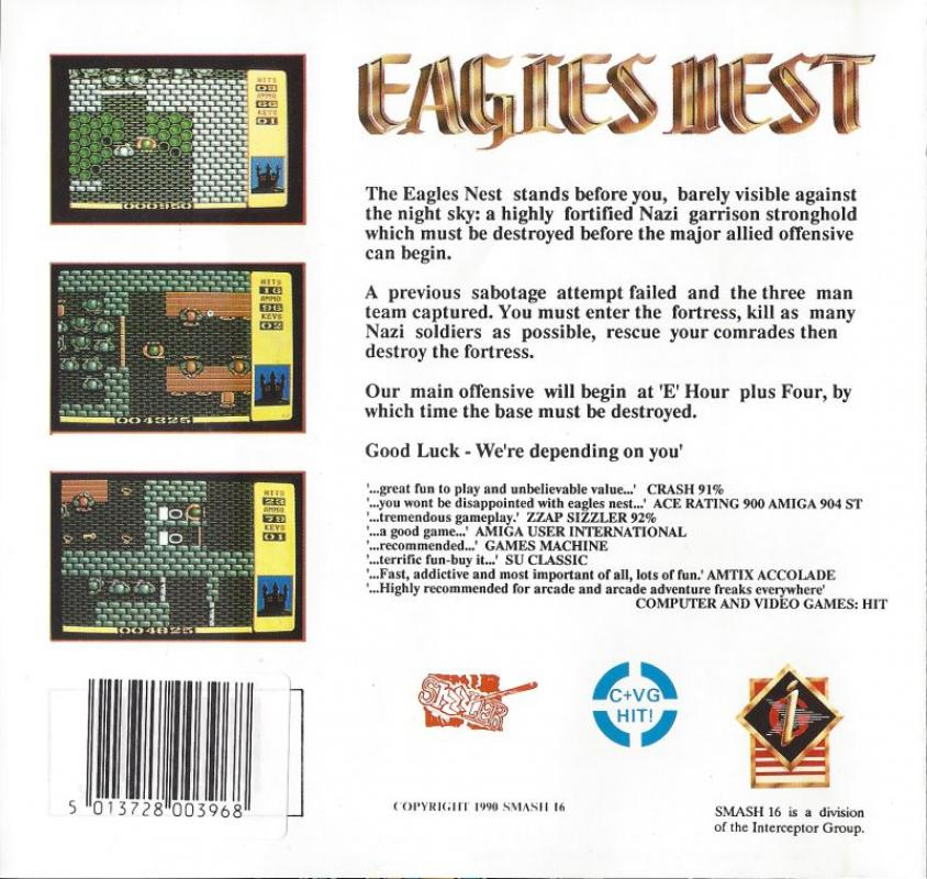 Into The Eagle's Nest — box-2D-back (EU)
