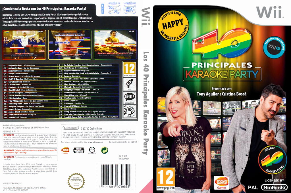 40 Principales, Los - Karaoke Party — box-texture (SP)